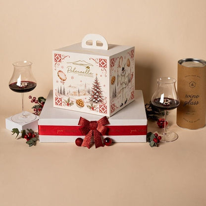 Denver and Liely - Wine Glass and Panettone