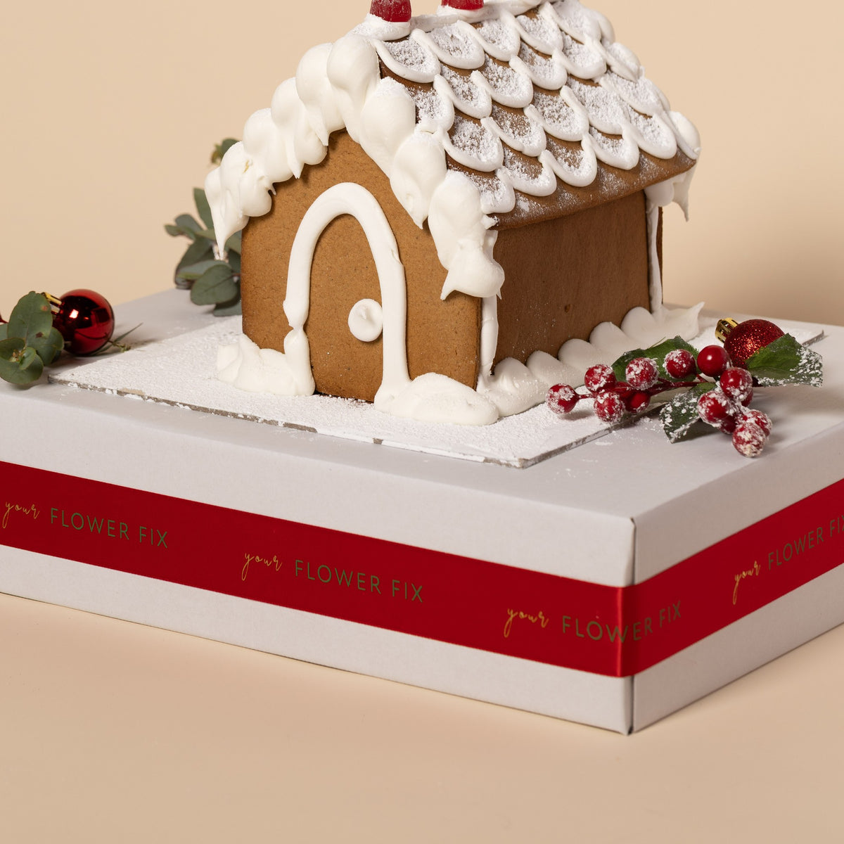 Snow White Bakery Gingerbread House - Classic White