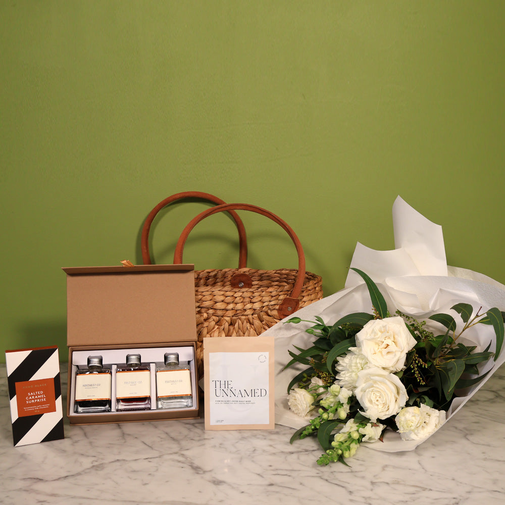 The Cheers, Chocolate and Chill Flower Bundle