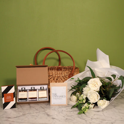 The Cheers, Chocolate and Chill Flower Bundle