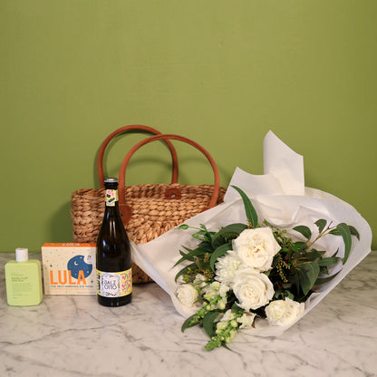 The Sleep, Sip and Glow Flower Bundle